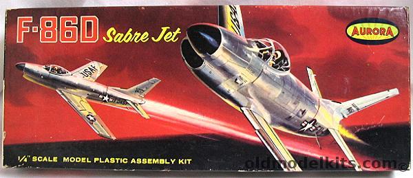 Aurora 1/48 F-86D Sabre Jet, 77-100 plastic model kit